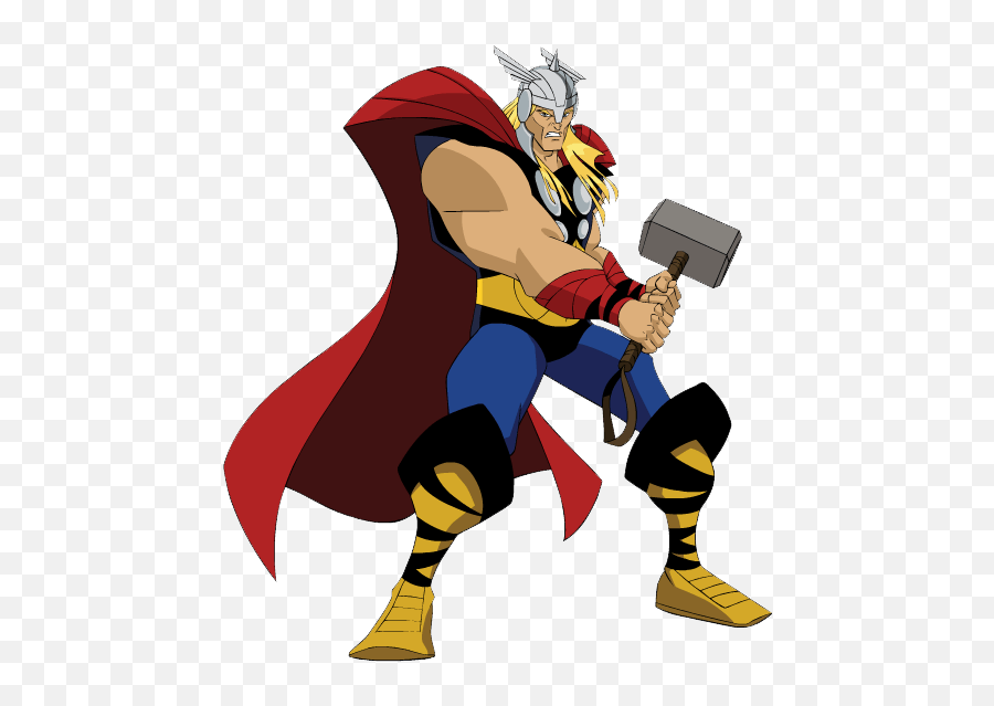 Thor Cartoon Cliparts Many Interesting - Thor Avengers Mightiest Heroes Emoji,Thor Emoji