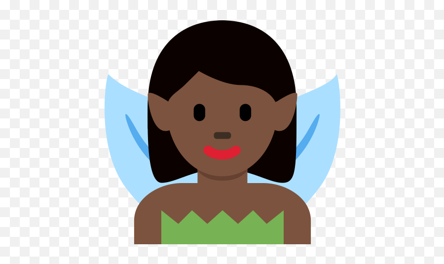 Woman Fairy Emoji With Dark Skin Tone Meaning And - Lightskin Girl Png,Fairy Emoji