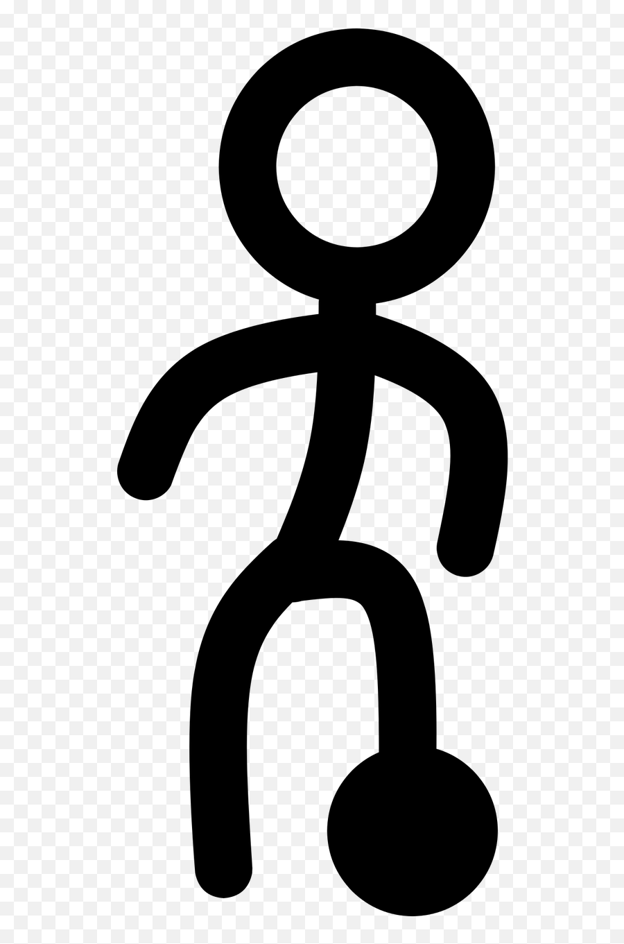 Player Football Sport Stick Man Symbol - Football Emoji,Disc Golf Emoji