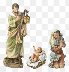 Download Nativity Roman Holy Family - Joseph Nativity Statue Emoji,Nativity Emoji