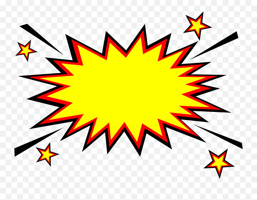 Boom Star Explosion Transparent Png - Comic Explosion Png Emoji,Star Gun Bomb Emoji