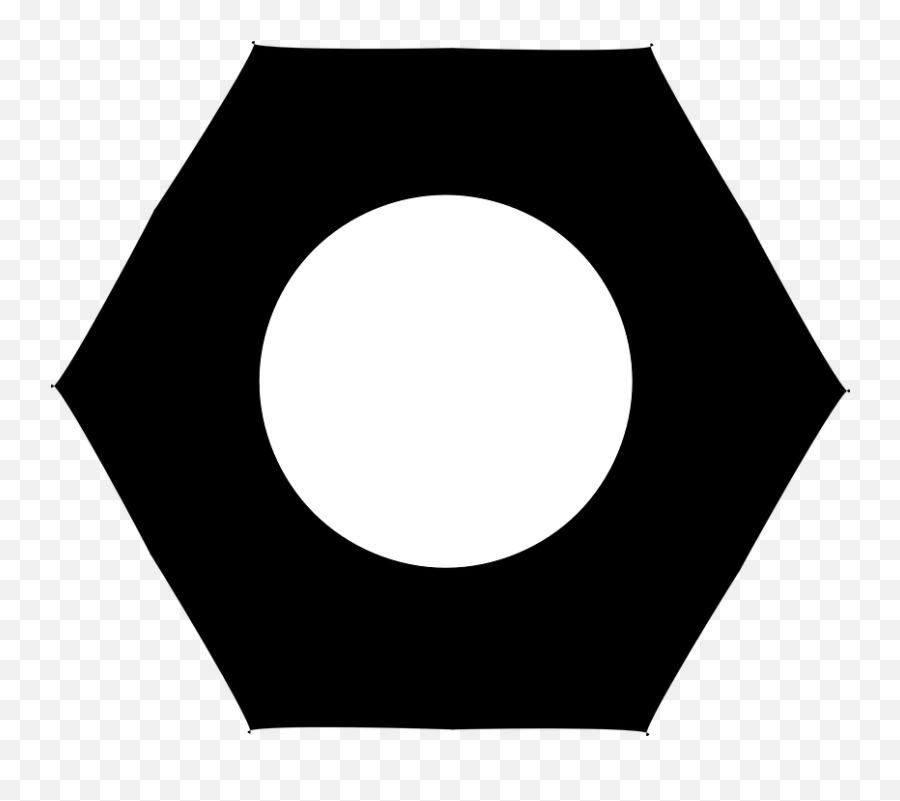 Nut Bolt Black - Circle Emoji,Nut Button Emoji