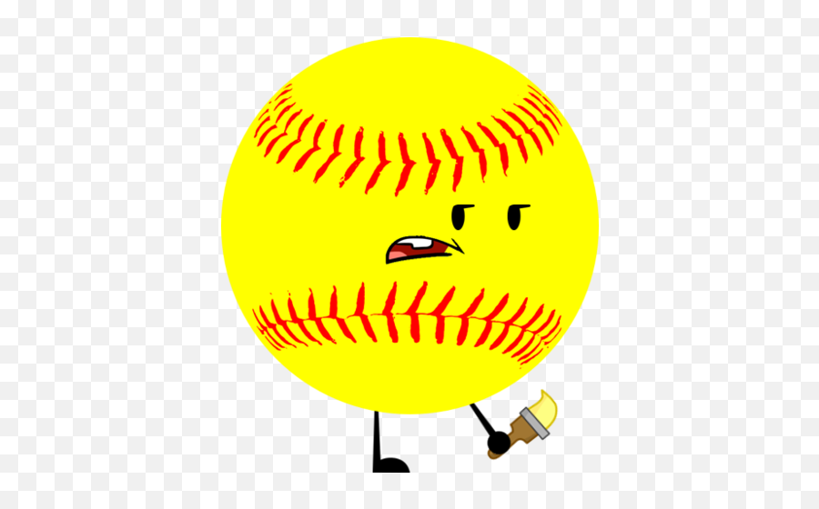 Yellow Softball Png Picture - Clip Art Transparent Baseball Emoji,Emoji Softball
