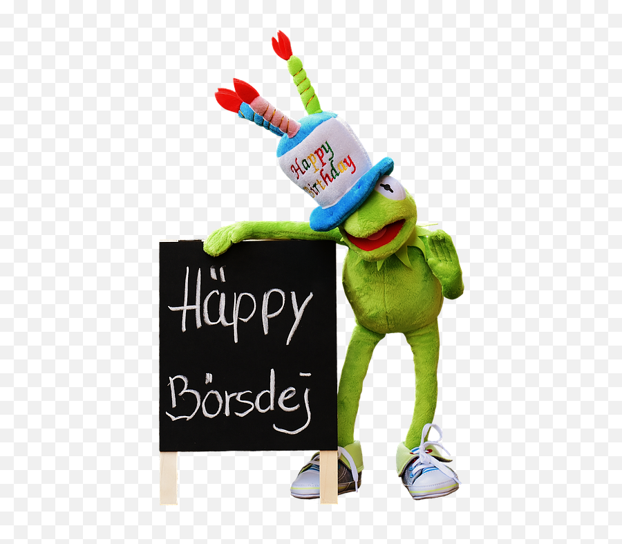 Birthday Congratulations Isolated - Herzlichen Glückwunsch Zum Geburtstag Frosch Emoji,Birthday Emotions