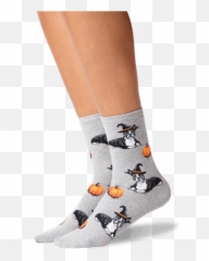 Womens Halloween Boston Terrier Socks - Sock Emoji,Dancing Lady Emoji Costume
