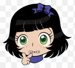 Confused Girl Manga Smiley Emoticon Clipart i2Clipart - Girls Cliparts Emoji