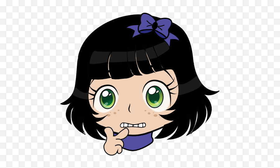 Confused Girl Manga Smiley Emoticon Clipart I2clipart - Girls Confuse Cliparts Emoji,Confused Emoticon