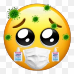 Celebrities With Face Masks Stickers For Whatsapp - Imagenes De Un Emoji Triste,Mirror Emoji