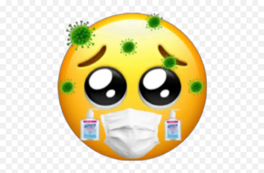 Celebrities With Face Masks Stickers For Whatsapp - Imagenes De Un Emoji Triste,Mirror Emoji