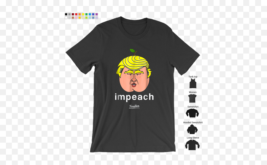 Impeach Trump Peach Emoji Funny Anti Trump Resist T Shirt - Graphic Design,Trump Emoji