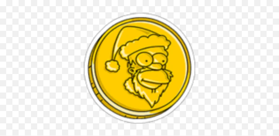 Santa Coins The Simpsons Tapped Out Wiki Fandom - Emoticon Emoji,Santa Emoticon