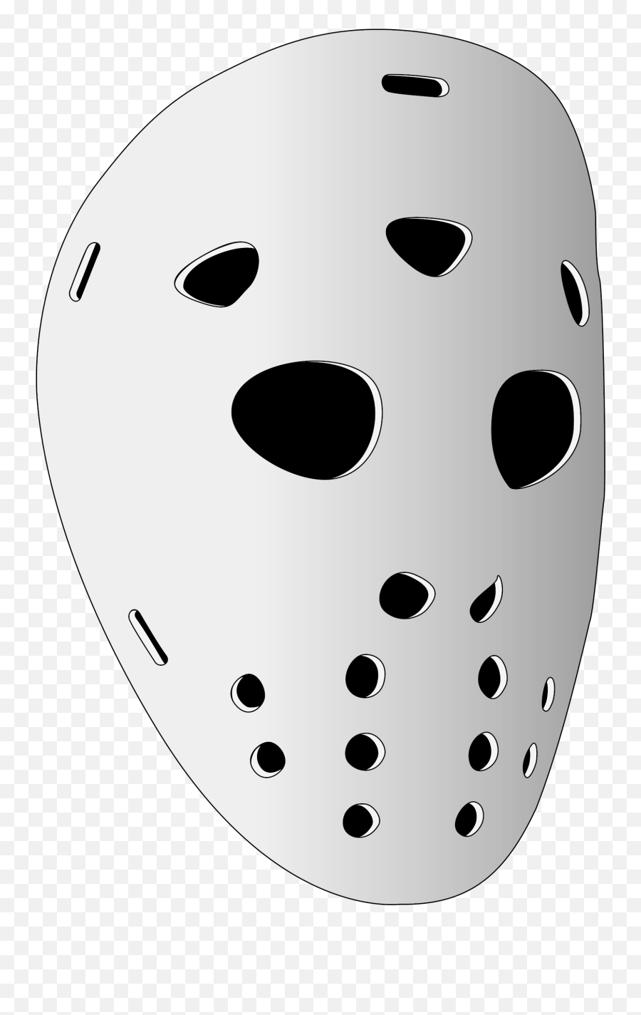 Mask Clipart - Old Hockey Mask Transparent Emoji,Hockey Mask Emoji
