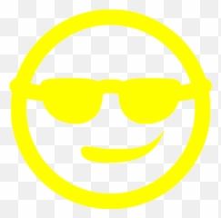 Yellow Cool Icon - Emoji