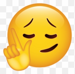 Emoji - Transparent Background Emoji Thinking Png,Finger Pointing Right Emoji