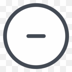 Minus Sign Icon - Free Download PNG and Vector Circle Emoji