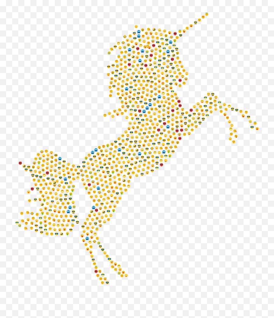 Unicorn Emoji Emoticons - Free Vector Graphic On Pixabay Fictional Character,Unicorn Emoticons
