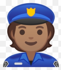 Police Officer Emoji Clipart - Cómo Dibujar Una Policía Mujer