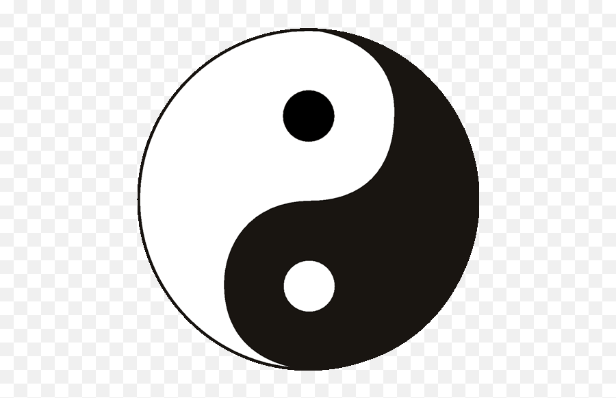 Yin And Yang - Chinese Sign Black And White Emoji,Yin Yang Emoji