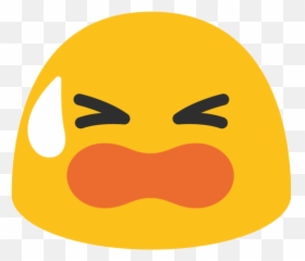 Tired Face Emoji - Sweat Smile