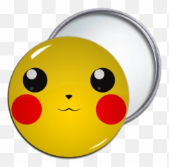 Pikachu Pocket Mirror - Smiley Emoji,Pikachu Emoticon