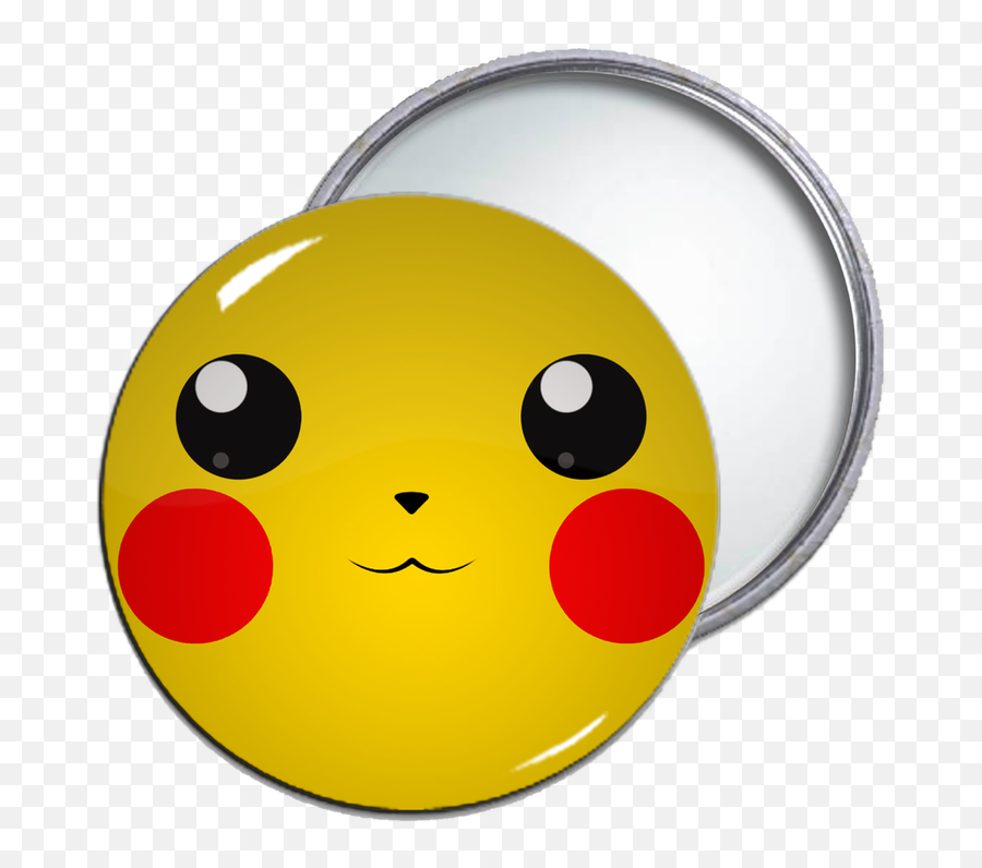 Pikachu Pocket Mirror - Smiley Emoji,Pikachu Emoticon