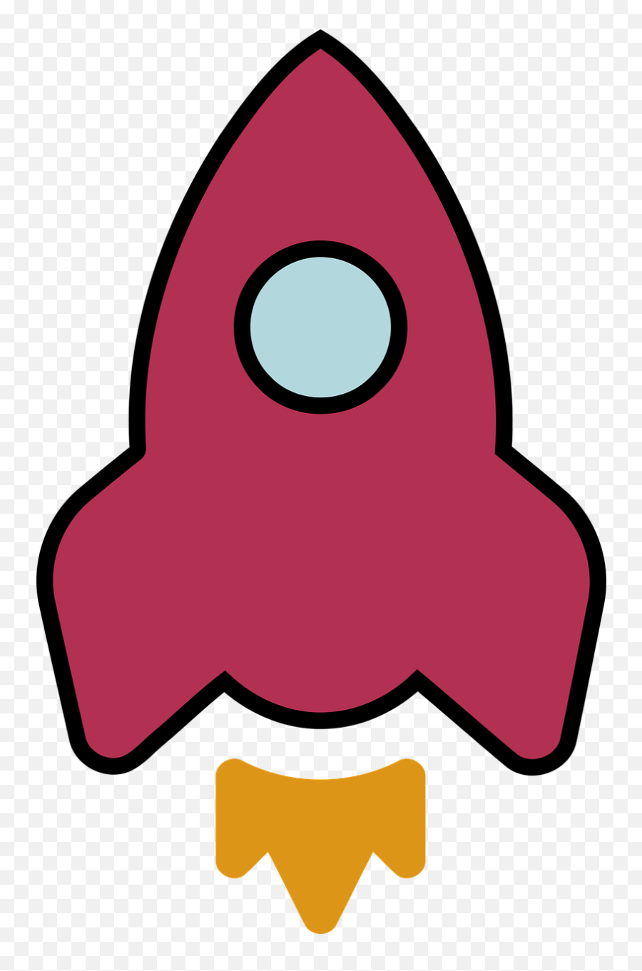 Cartoon Colour Icon Rocket Simple - Rocket Colour Emoji,Christmas Emojis