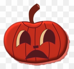 Halloween Pumpkin 1 Vector Clip Art - Sad Jack O Lantern Emoji