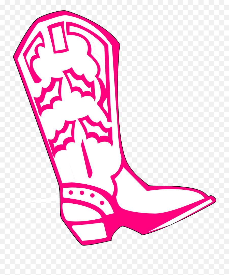 Cowboy Boots Pink Shoes Free Vector - Pink Cowboy Boot Png Emoji,Emoji Clothes And Shoes