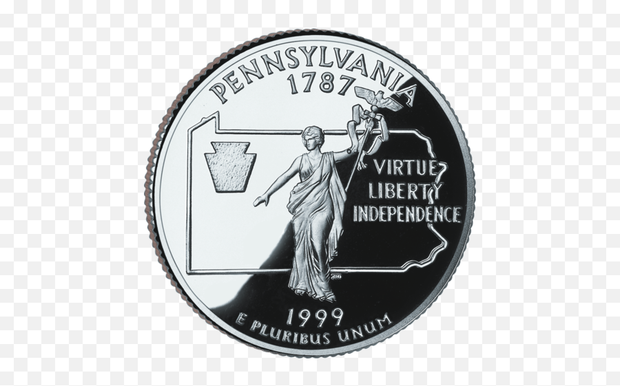1999 Pa Proof - Pennsylvania State Quarter Emoji,Emoji Statue Of Liberty