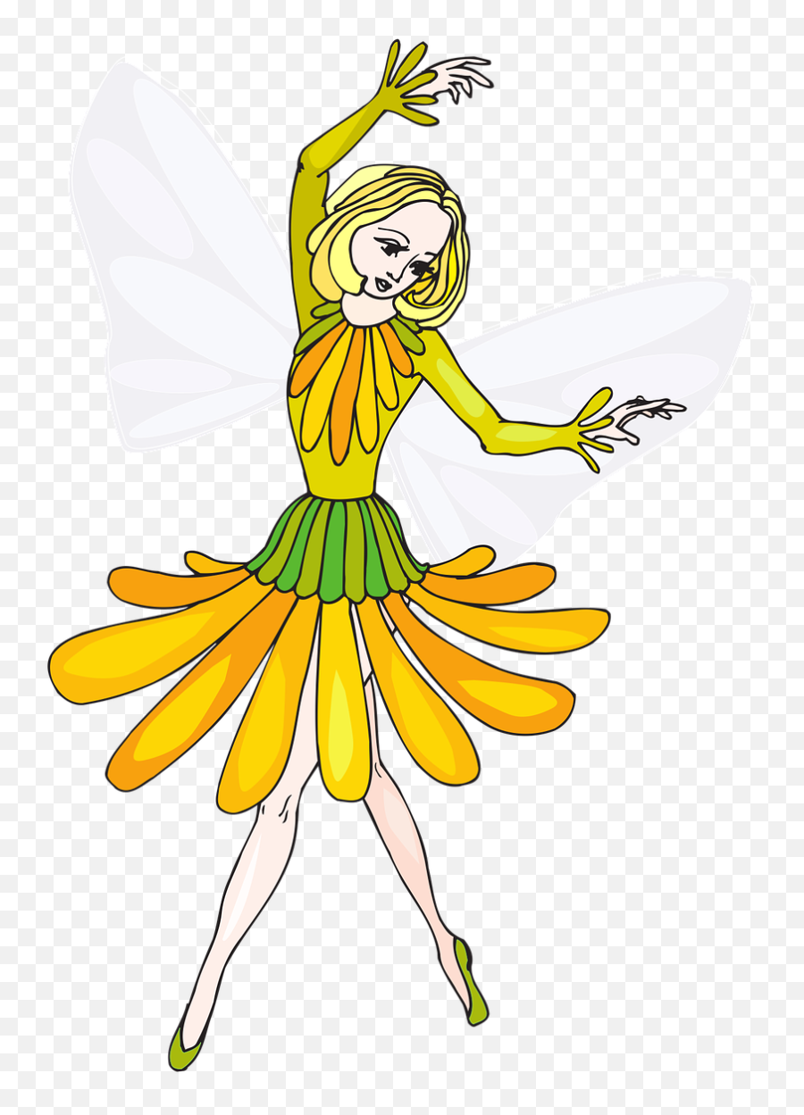 Fairy Flower Girl Wings Fantasy - Fairy Clipart Emoji,Magic Lamp Emoji
