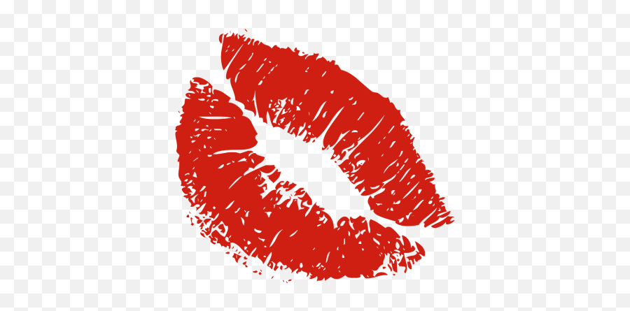 Lips Print 14 - Red Lips Transparent Background Emoji,Lip Print Emoji