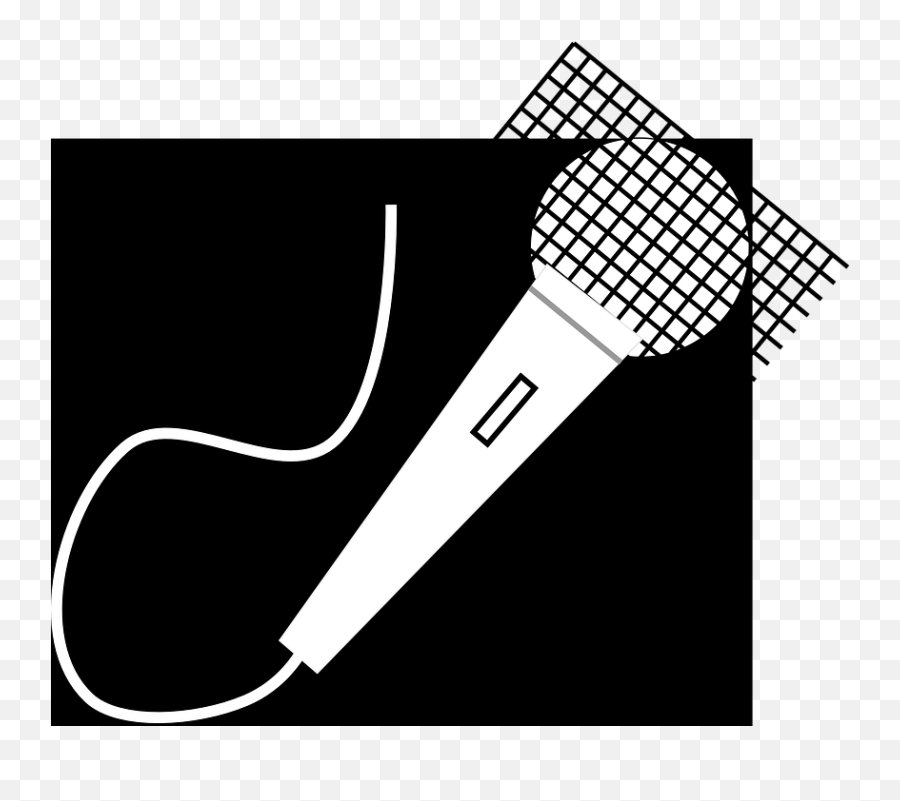 Free Singer Microphone Vectors - Microphone Clipart Black Background Emoji,Microphone Emoji