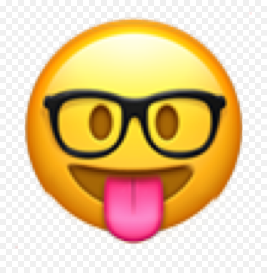 Geek Newemoji Emoji Glasses Mine Byme,Geek Emoji