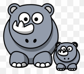 Footprint Clipart Rhino Footprint Rhino Transparent Free - Rhino Clipart Emoji,Rhino Emoji