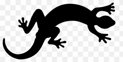 Free Gecko Lizard Images - Silhouette Clip Art Emoji