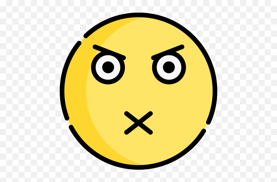 Secret - Free Smileys Icons Icon Emoji,X Face Emoji