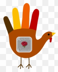 Meat Paper Clip Pencil - Hand Turkey Png Download Full Clipart Emoji