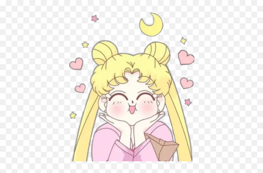 Whatsapp - Cute Sailor Moon Art Emoji,Sailor Moon Emojis