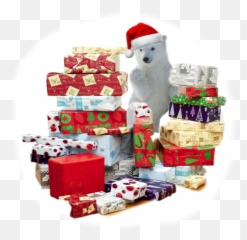 polarbear sticker christmas gift gifts holiday santahat - Gift Wrapping Emoji