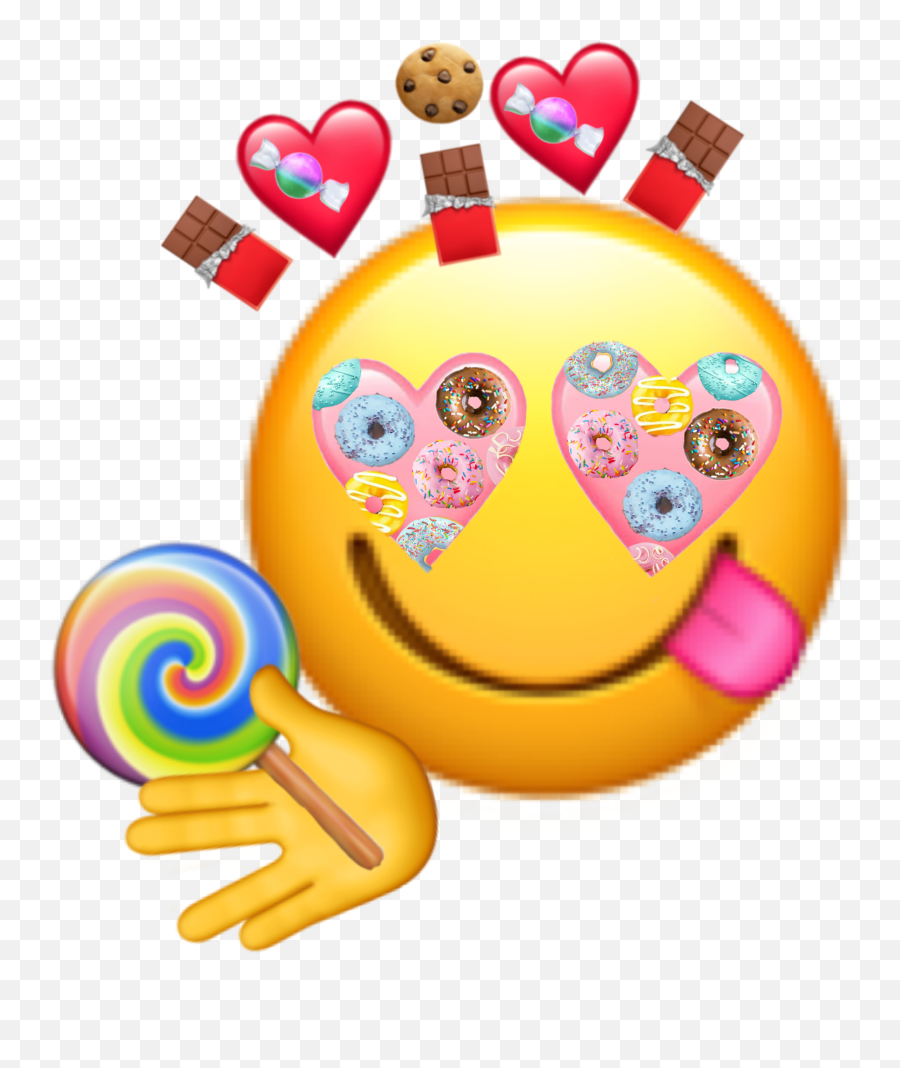 Freetoedit Sweets Emojiface Emoji - Lollipop,Sweets Emoji