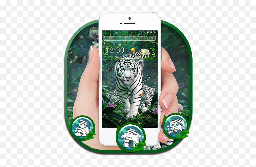 White Tiger Forest Theme - Apps En Google Play Iphone Emoji,White Tiger Emoji
