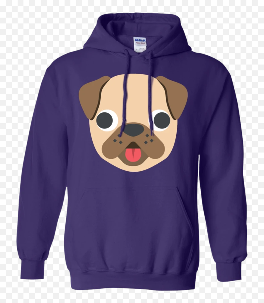 Pug Face Emoji Hoodie U2013 That Merch Store - Moto Hoodies,Meerkat Emoji