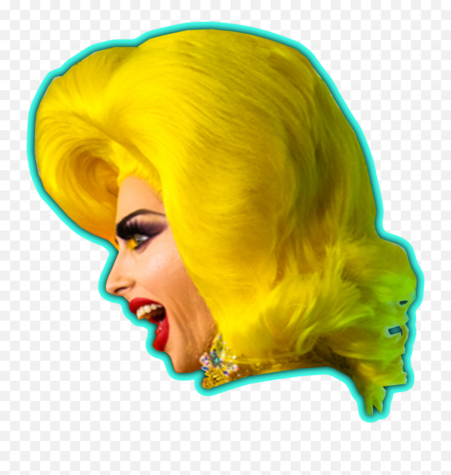 Transparent Drag Queen Wig Png - Hair Design Emoji,Yas Queen Emoji