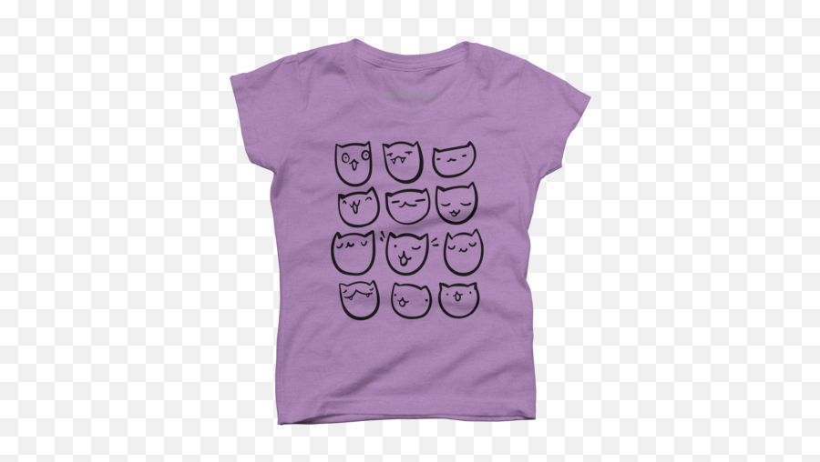 Comic Girlu0027s T - Shirts Design By Humans Short Sleeve Emoji,Cthulhu Emoji