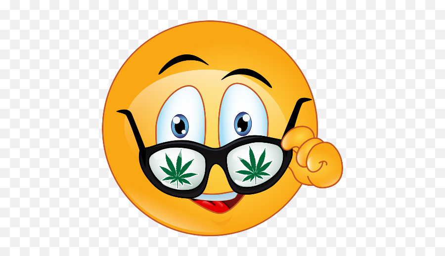 Toklas Style - Weed Smiley Transparent Background Emoji,Smoke Emoji