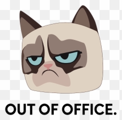 sledding png - Out Of Office Emoji Never 348035 Vippng Grumpy Cat