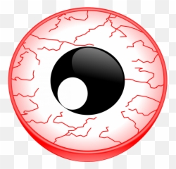 Red Eyes Cartoon - Funny Eye Png Emoji,Bloodshot Eyes Emoji