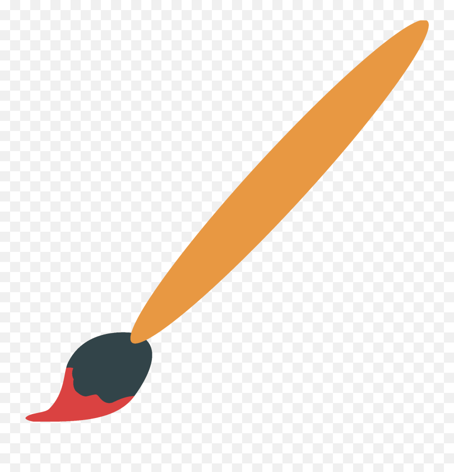 Paintbrush Emoji Clipart - Paint Brush Paint Emoji,Emoji Paint Brush