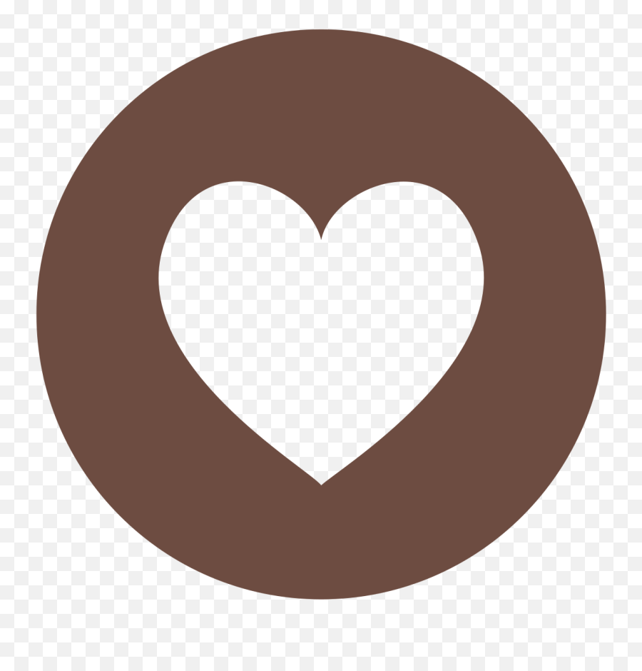 Fileeo Circle Brown Heartsvg - Wikimedia Commons Heart In Red Circle Emoji,Heart Rate Emoji