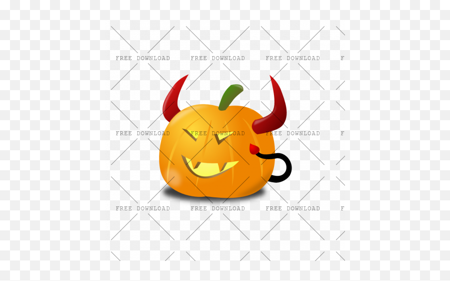 Jack O Lantern Pumpkin Png Image With - Devil Pumpkins Clipart Emoji,Pumpkin Emoticon